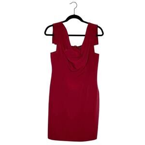 Black Halo Jackie O Sheath Dress Women's Burgundy Size 10